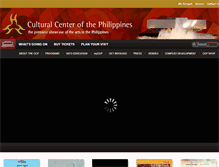 Tablet Screenshot of culturalcenter.gov.ph